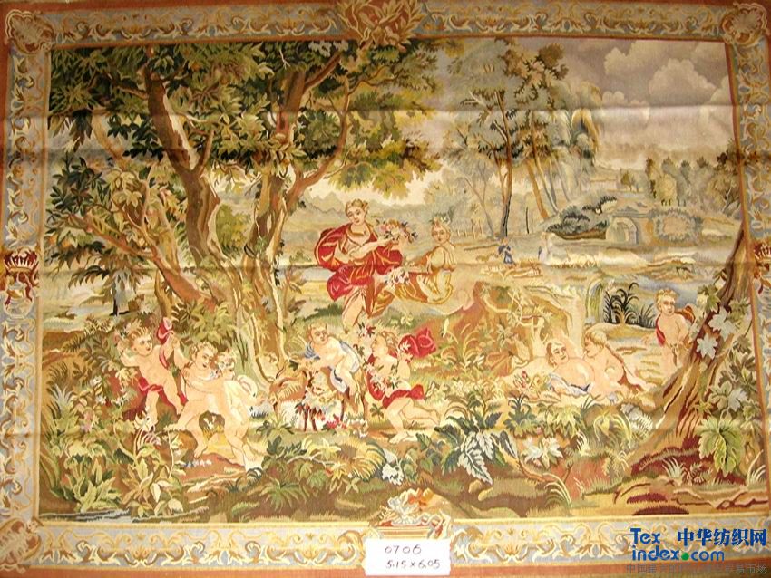 歐美風(fēng)格(歐式)掛毯 規格1x1--12x12 用途室內裝飾 成份真絲 羊毛 型號GT-001